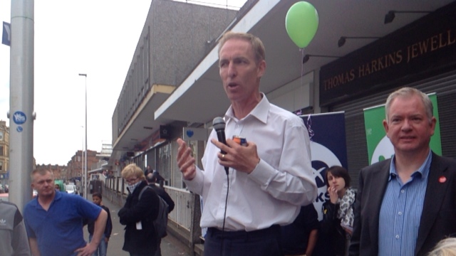 Jim Murphy on a milk crate title=