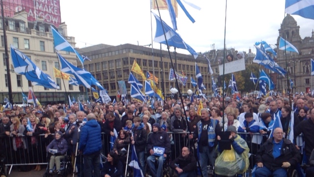 Hope Over Fear Rally, George Square title=