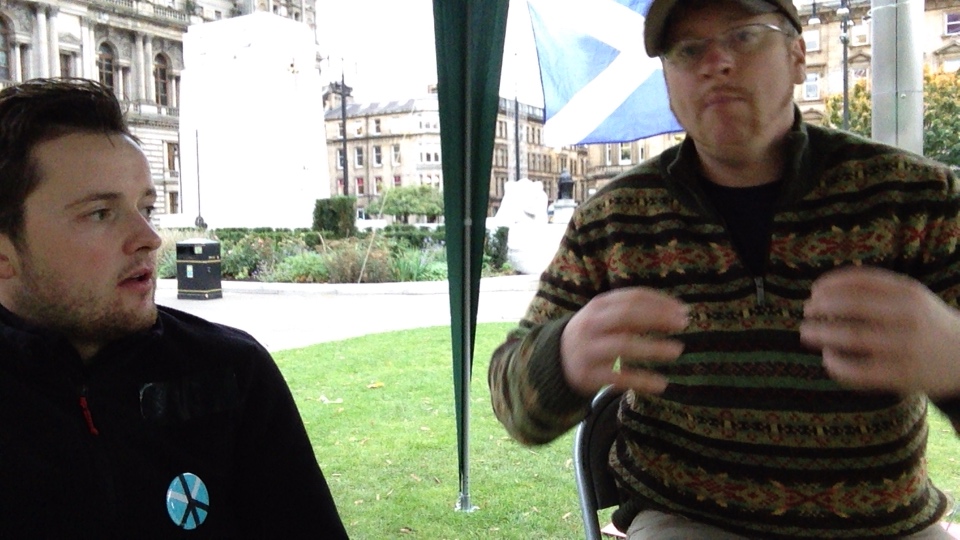 Day 6/7 - Glasgow's Needy occupy George Square title=