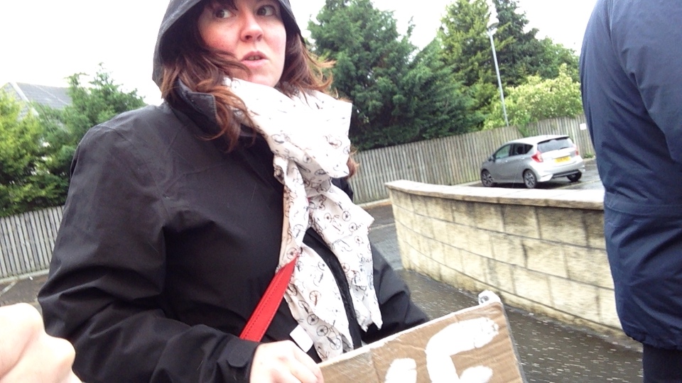 TRINITY HIGH SCHOOL MARCH - Save Our School Buses Glasgow title=