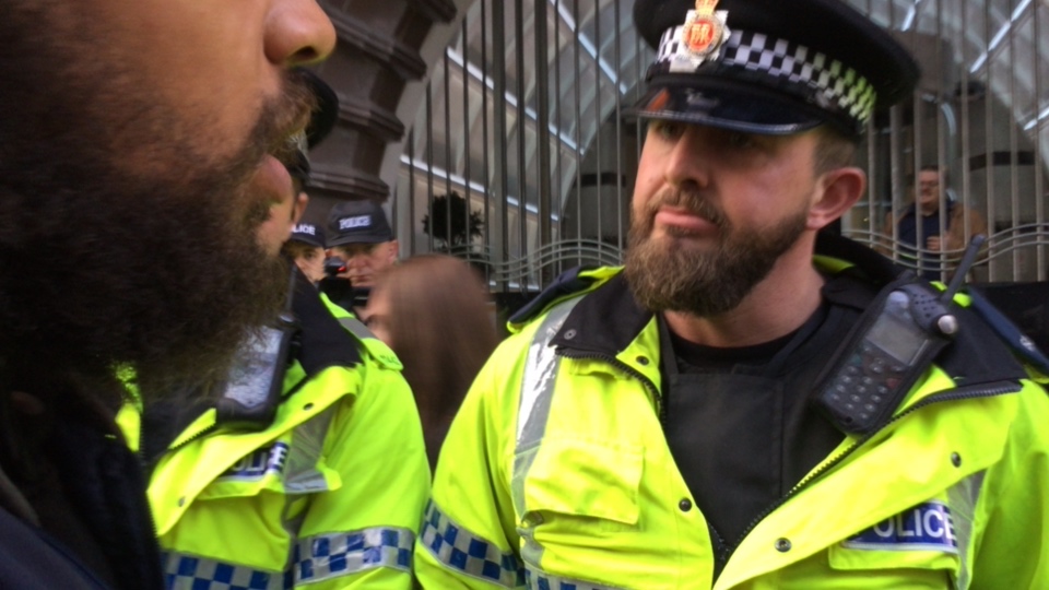 Protest: Refugees Welcome Here! title=