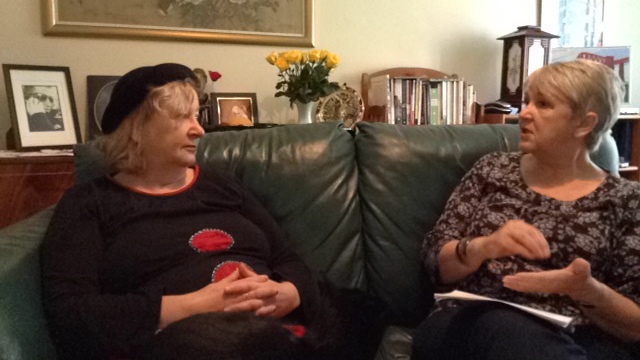 On the sofa with Penny Cole, anti-fracking activist title=