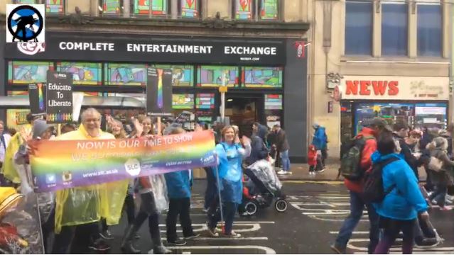 TIE Bloc Glasgow Pride Parade title=
