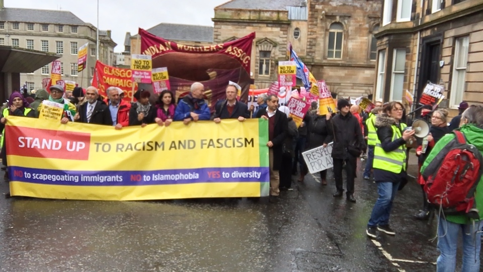 Stand up to Racism in Scotland, March and Rally 2017 title=