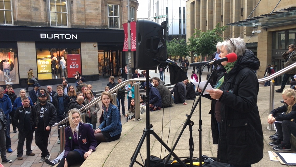 Open protest against Theresa May and the DUP title=