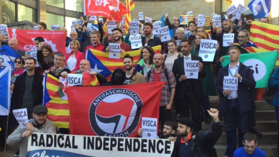 Glasgow Stands with Catalonia title=