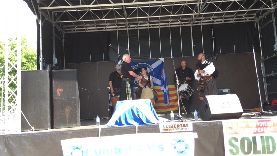 Netherlands march and rally for Scottish Independence title=