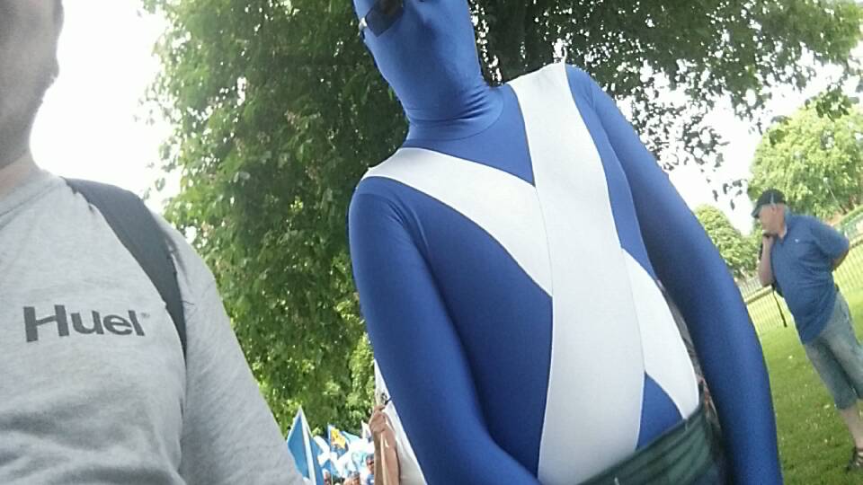 March for Indy - Dumfries. Cam2 - Interviewing coverage. title=