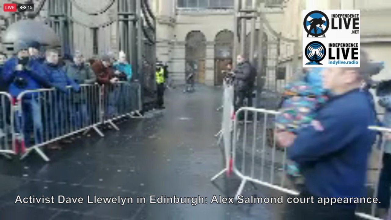Activist Dave Llewellyn in Edinburgh title=