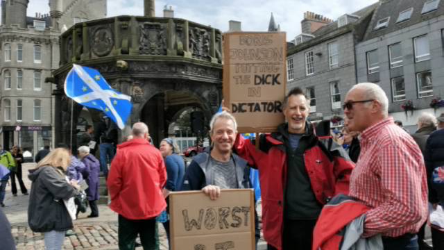 Anti-prorogation rally, Aberdeen title=