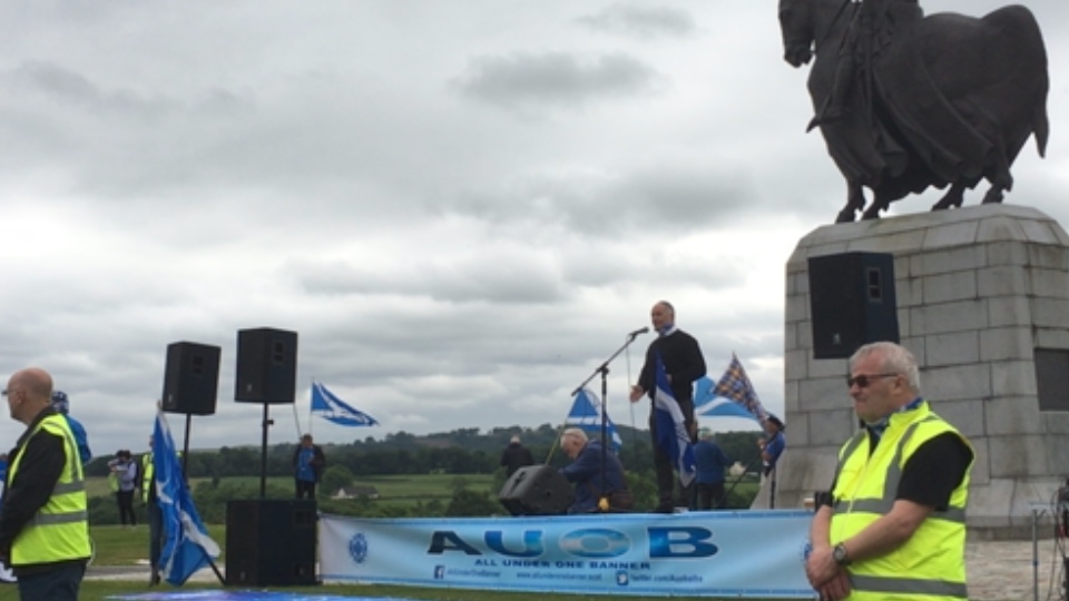 All Under One Banner - rally at Bannockburn title=
